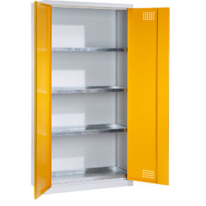 Umweltschrank eurokraft basic Höhe 1800 mm, 3 Wannenböden